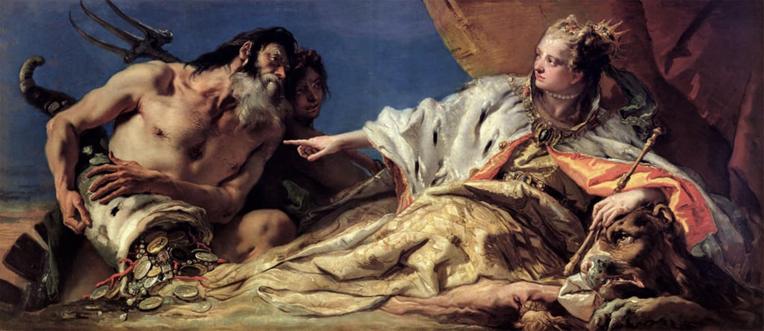 POSTERIIk Famous Print Pop Art Wall Art Graffiti Neptune Offering Gifts to by Battista Tiepolo Art Prints for Home Decor 60x90cm