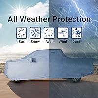 Vista 18 de iCarCover - Funda de coche de 100 capas, impermeable para todo tipo de clima, fundas de coche de calidad premium para automóviles, protección UV