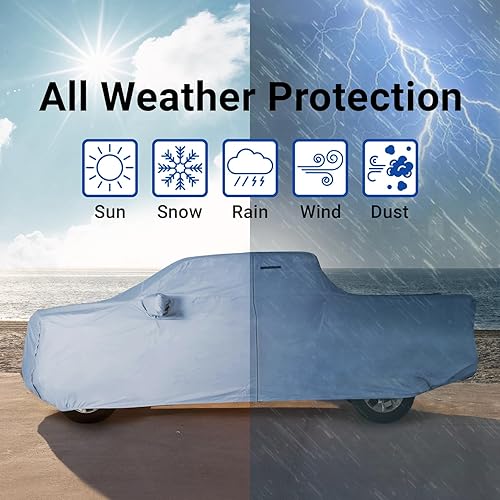 Miniatura 110 de iCarCover - Funda de auto de 18 capas de alta calidad, impermeable, resistente a la intemperie, protección contra radiación UV, nieve, polvo