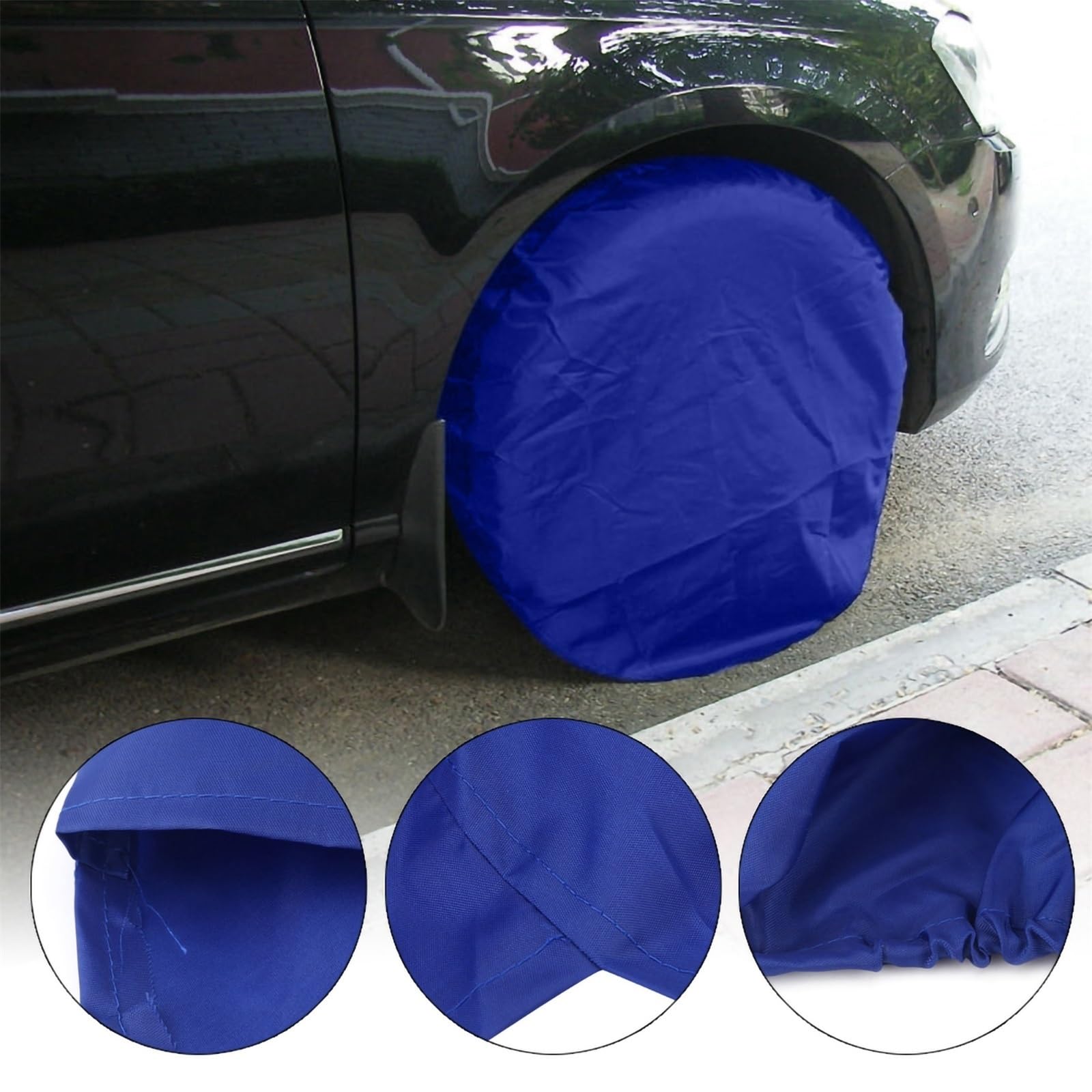 Borsa Pneumatici 4 Pezzi 32 Pollici copriruota copriruota copriruota protettivi for Camper Camion Auto Camper rimorchio Blu