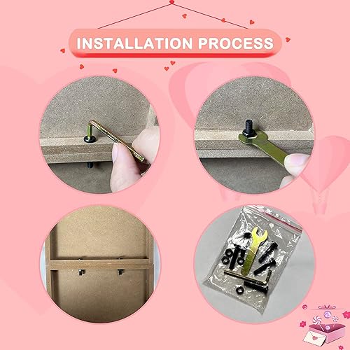 Miniatura 7 de Isaric Letrero de decoración de porche para el día de San Valentín 8 x 48 pulgadas decoración del día de San Valentín letrero vertical de San