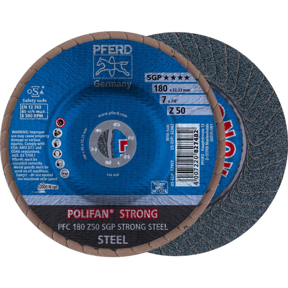 PFC 180 Z 50 SGP STRONG STEEL Lot de 10 disques à lamelles en polyester
