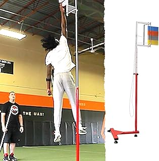 ENHEN Vertical Jump Tester Stand-Alone Jump Measurement Tester, Practice Spiking Skills Vertical Jumping Trainer with Wheels, Kids Youth Sport Training Equipment