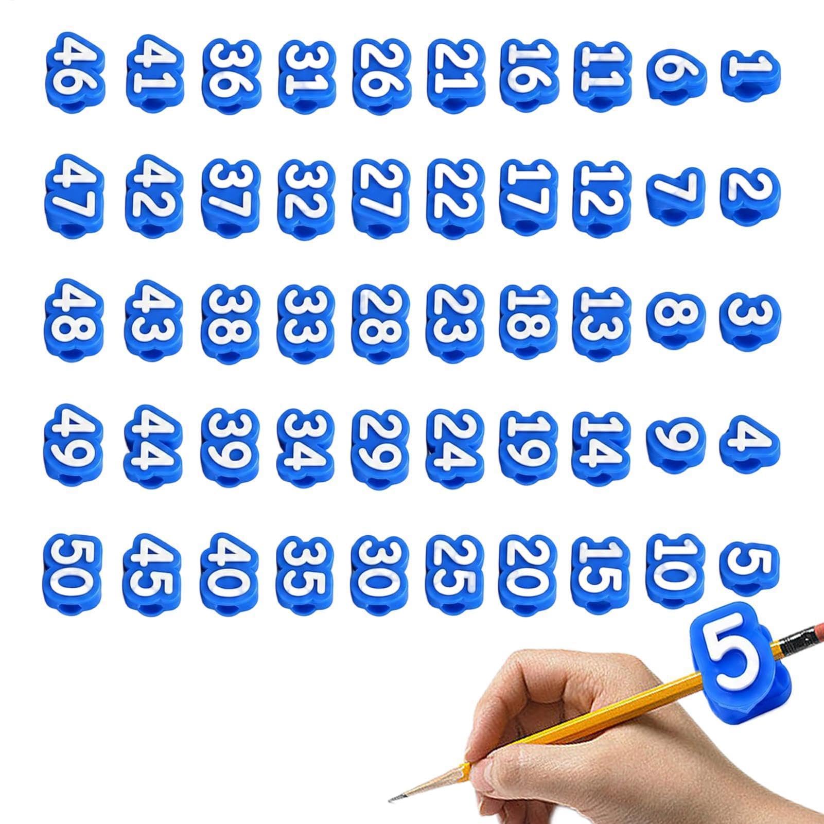 Decorazione da Matite Etichette Numeriche Riutilizzabili di Bambini