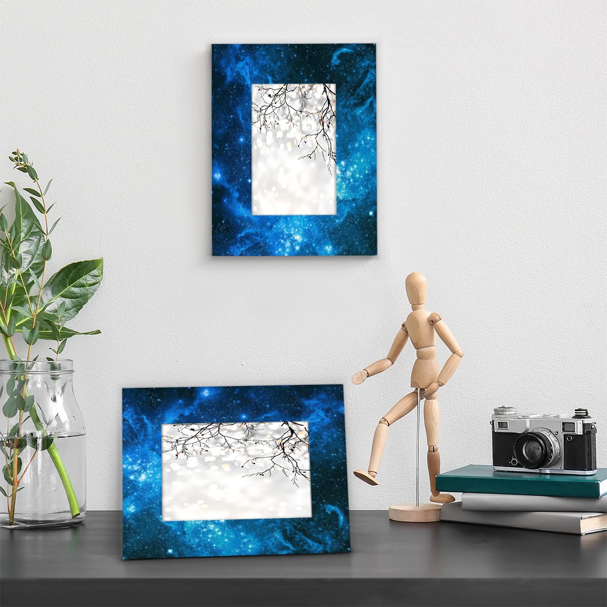 Amazon.co.jp: Funky Qiu 5x7 写真フレーム 銀河 宇宙 星 フォト