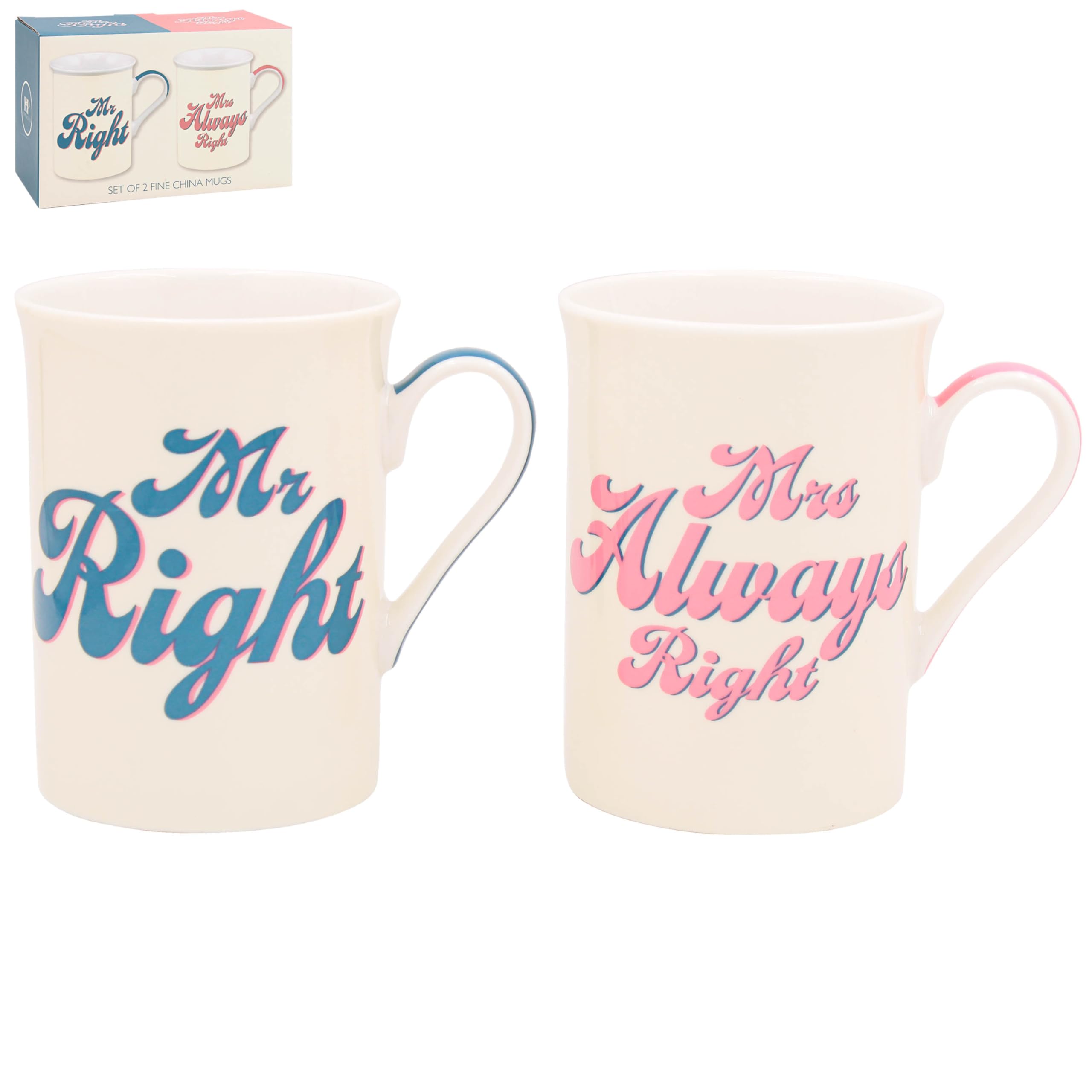 Garden Greatness Mr Right & Mrs Always Right Mug Set - 2 Pack