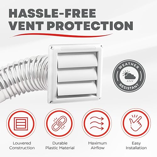 Miniatura 2 de Repuesto DEFLECTO HS4W18Supurr-vent para cubierta de ventilación blanco NA