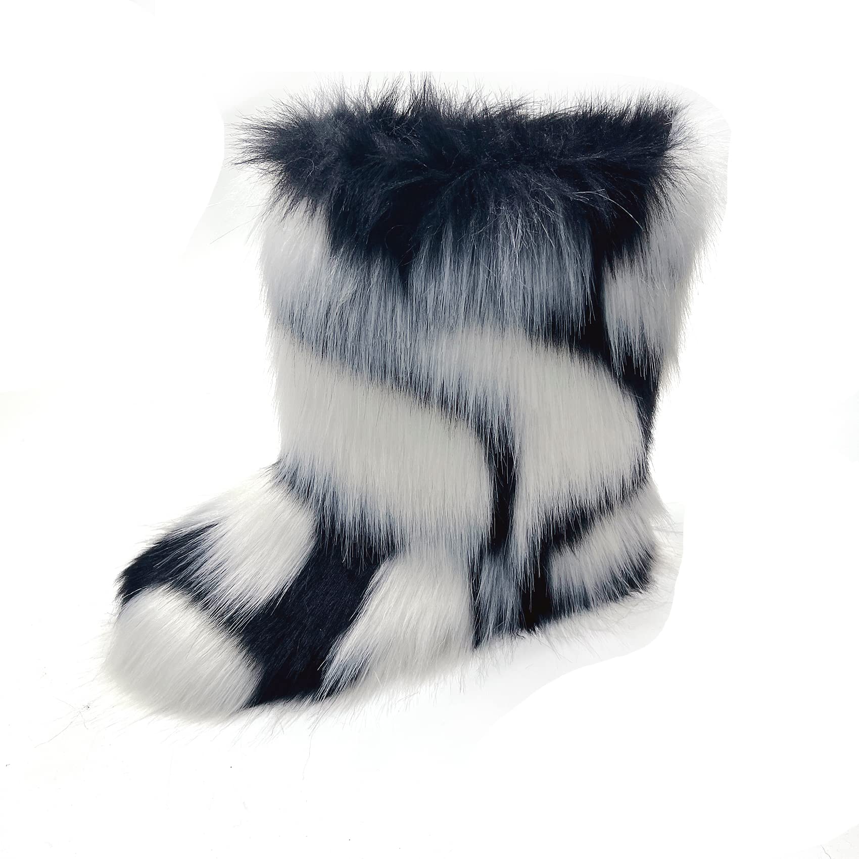 YAMERBO Faux Fur Boots for Little Big Girls, Fuzzy Flurry Furry