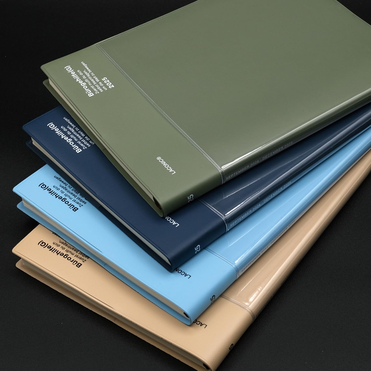 Laconic LALS82-250BE Notebook, 2025 A5 Weekly Pocket, Beige (Begins September 2024)