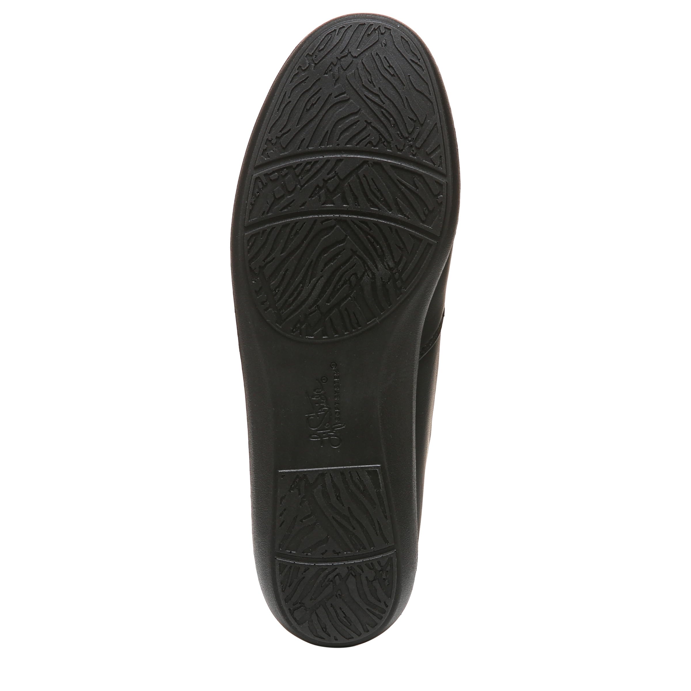 LifeStride Womens Notorious Ballet Flat, Black, 8.5 US