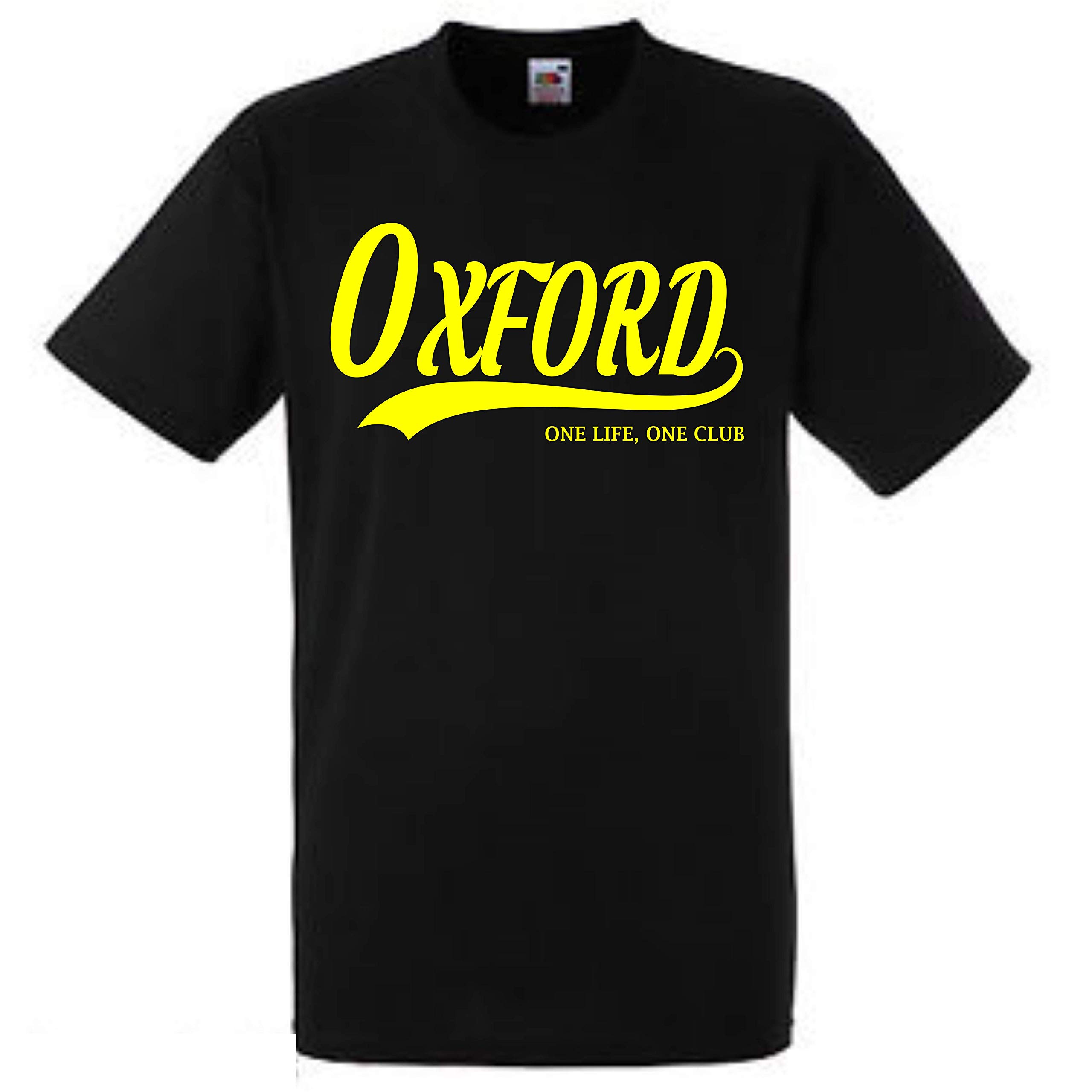 All About The Print Oxford One Life, One Club. Premium T Shirt Gift XX-Large Football Mens Black