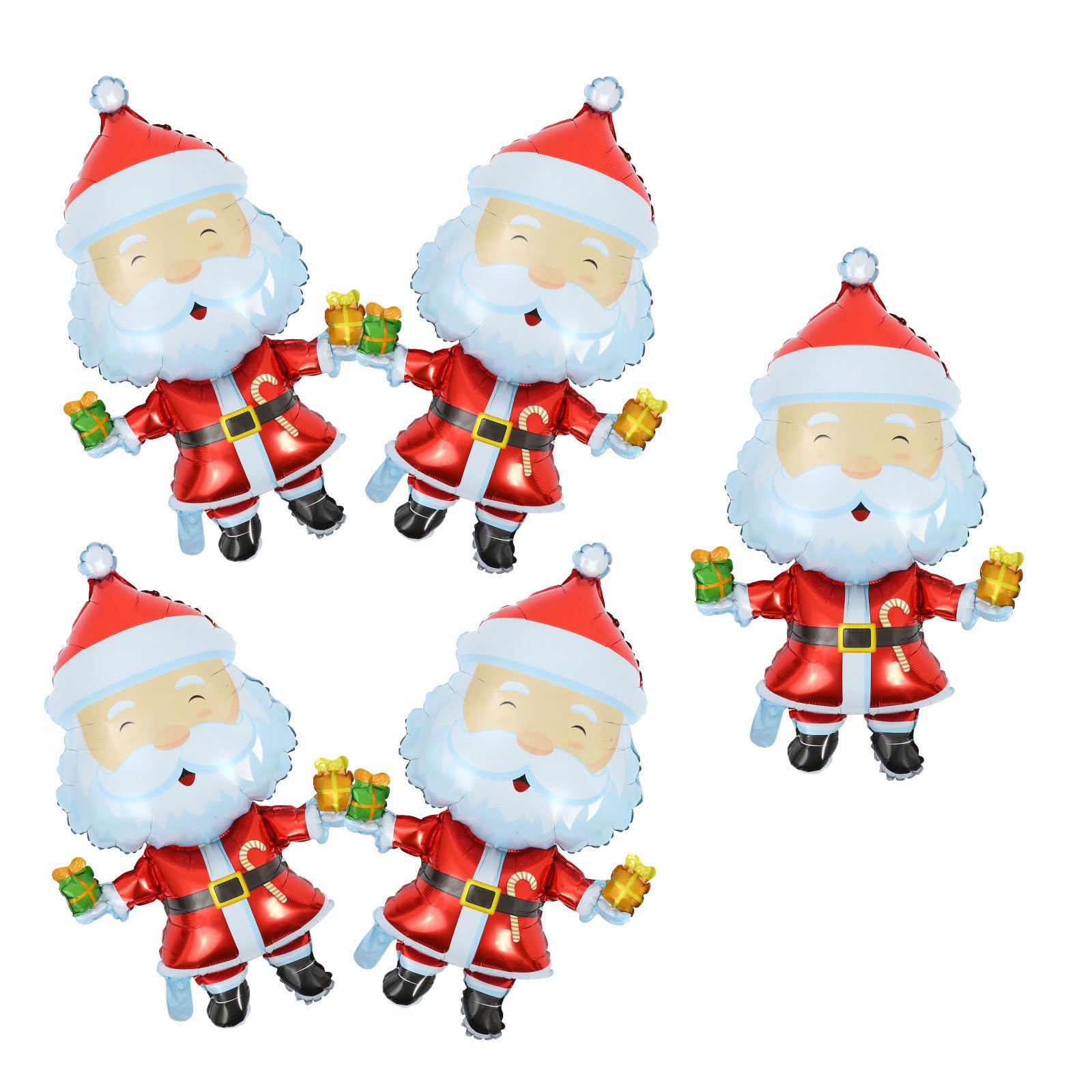 25 Pezzi Pallone di Babbo Natale in Alluminio per Feste di Natale