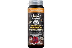 Ultra Fresh Freeze Dried Blood Worms: Healthy Delight for Your Fish
