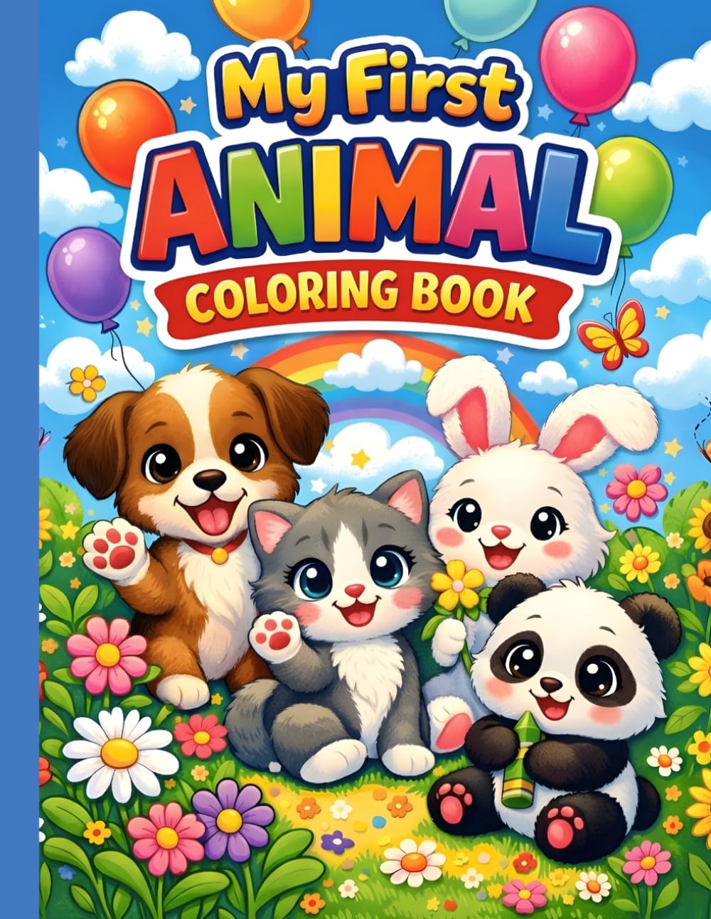 My First Animal Coloring Book: Fun and Easy Farm Animals for Kids Ages 3–8