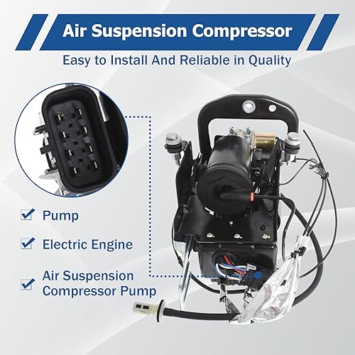 Miniatura 5 de WFLNHB Reemplazo de la bomba del compresor de la suspensión del aire para Cadillac XTS 2013-2018 3.6L V6 23468864 23446561