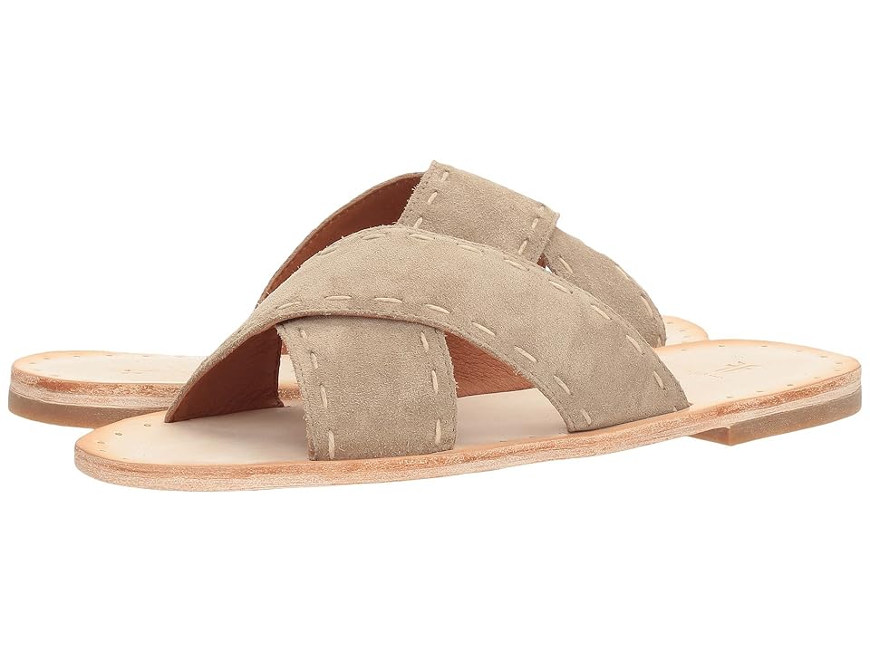 

Frye Avery Pickstitch Slide (Ash Soft Oiled Suede) Women's Sandals