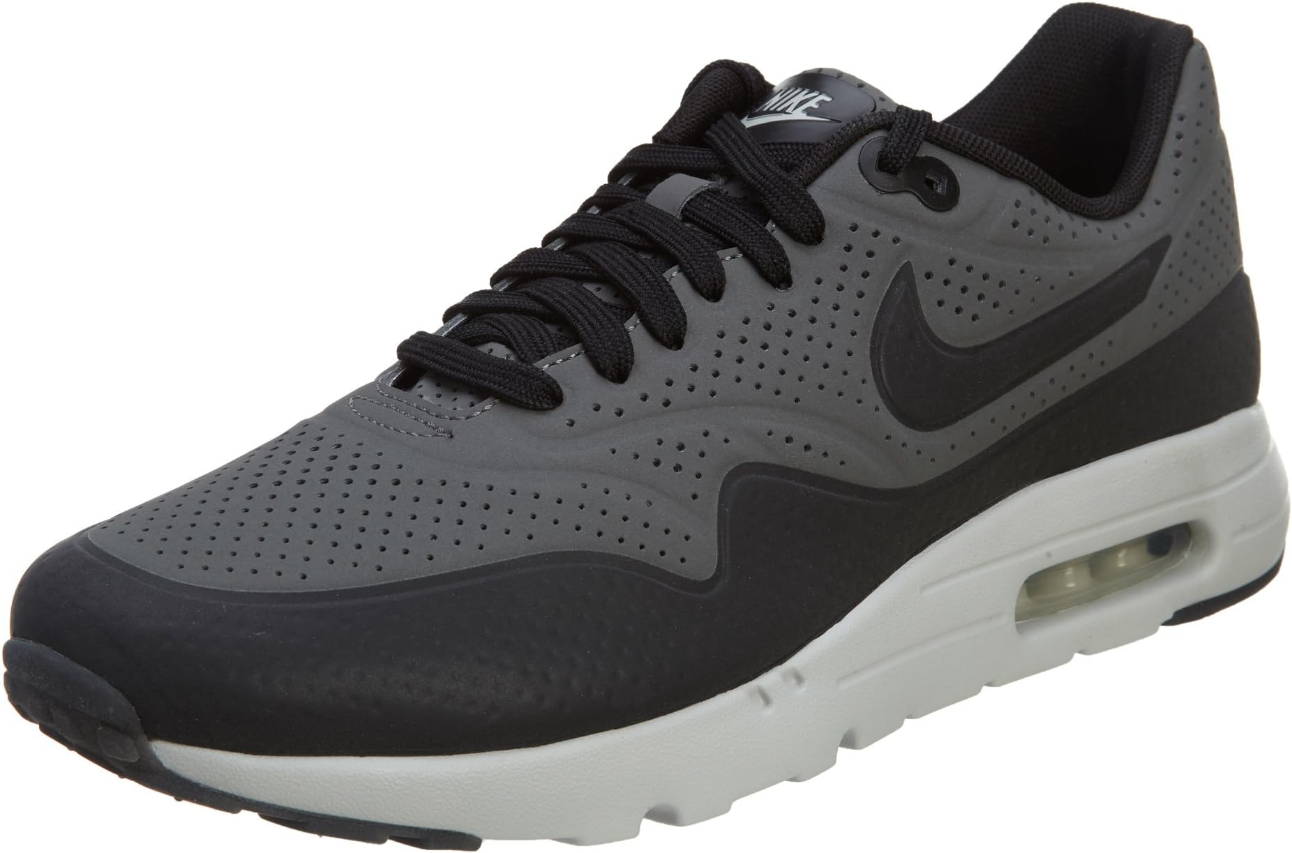 NIKE Mens Air Max 1 Ultra Moire Dark Grey/Flt Silver/Neutral Grey/Bl 705297-003 8.5