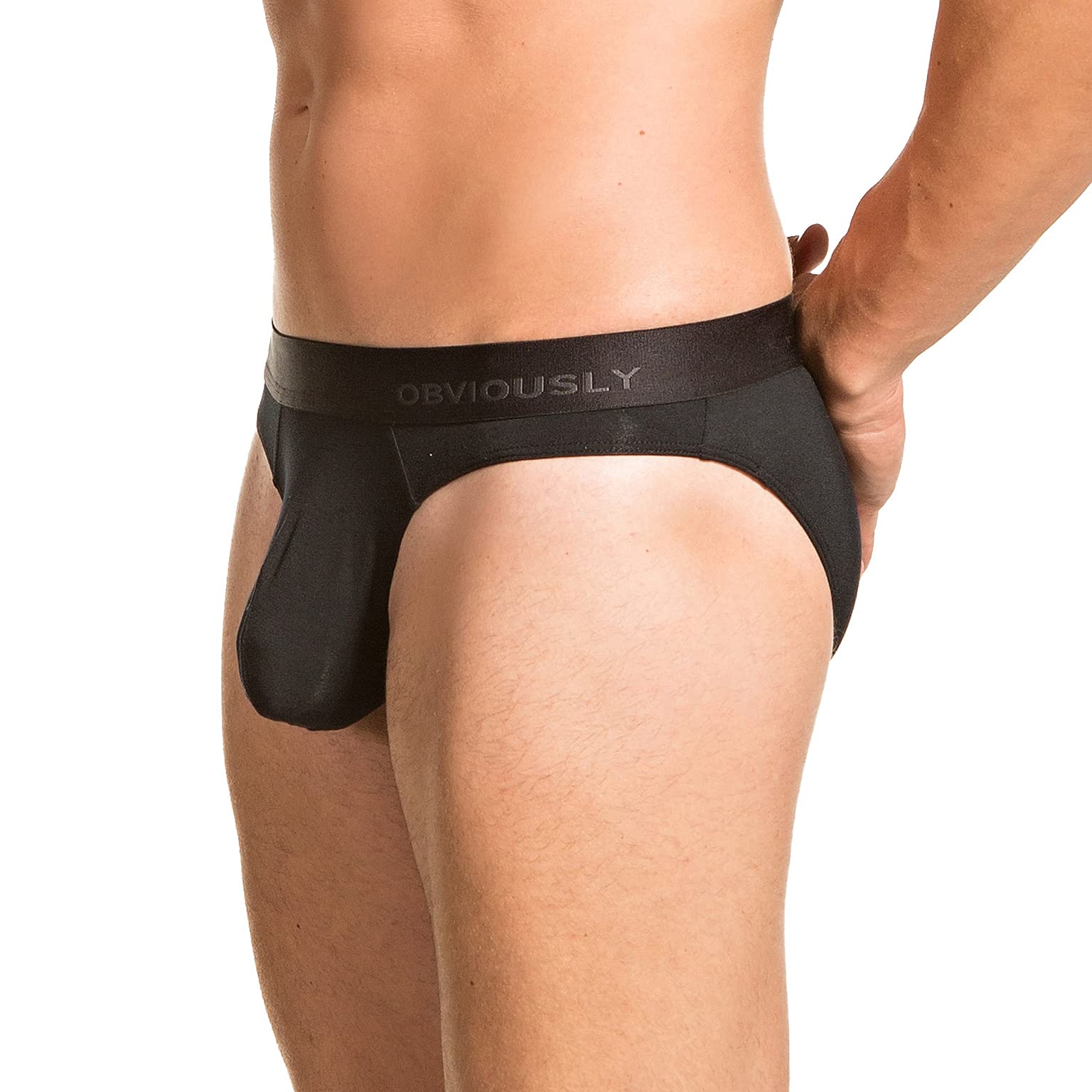 Obviously PrimeMan AnatoMAX Hipster Brief Mens Black Underwear (M/34-36)