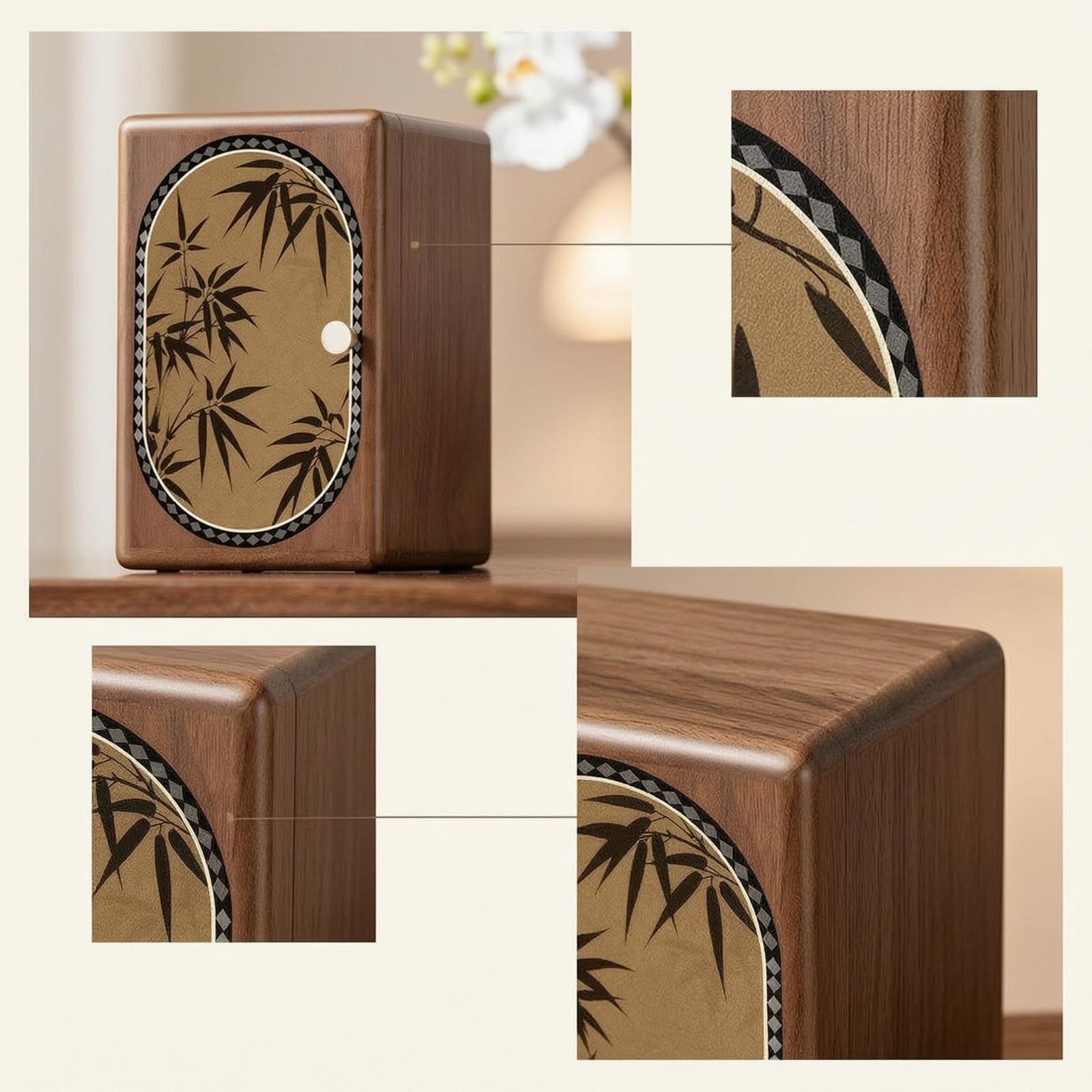 Joyero con Puerta corativo Joyero con Cajones Retro Organizador para Tocador, style to 1