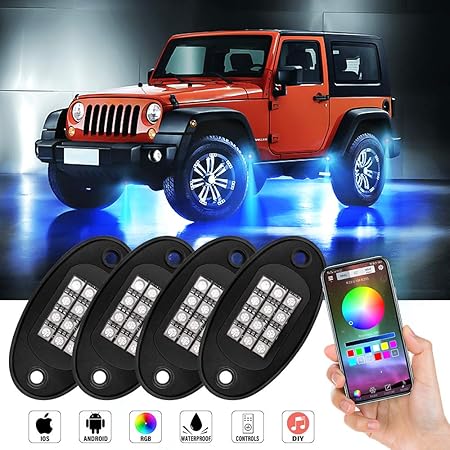 JoaSinc Rock Lights RGB LED Underglow 