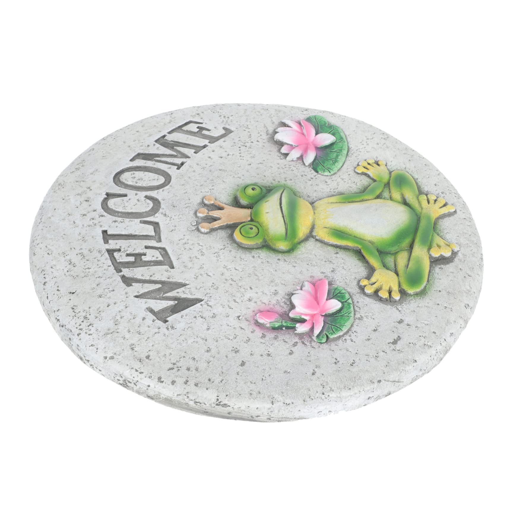 Toyvian Piedras de Paso para Jardín Decorativas Piedra de Paso Redonda de Cemento Pedal para Paisajismo de Jardín Decorativa para Césped