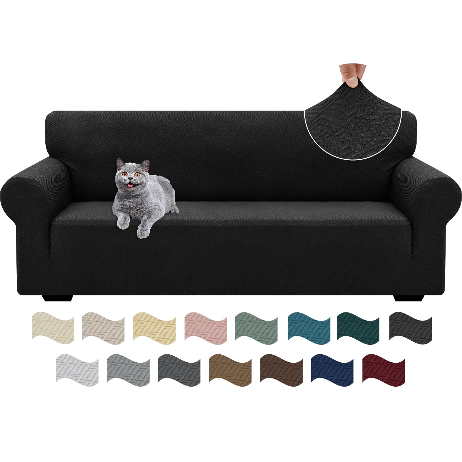 Ystyle Copridivano 2 Posti Con Braccioli - Elasticizzato Copri Divano Antigraffio Gatto, Fodere Copridivani Antiscivolo Antimacchia Lavabile, Copripoltrona Bottom Con Elastica, Grigio Chiaro Ystyle Copridivano 2 Posti Con Braccioli - Elasticizzato Copri Divano Antigraffio Gatto, Fodere Copridivani Antiscivolo Antimacchia Lavabile, Copripoltrona Bottom Con Elastica, Grigio Chiaro