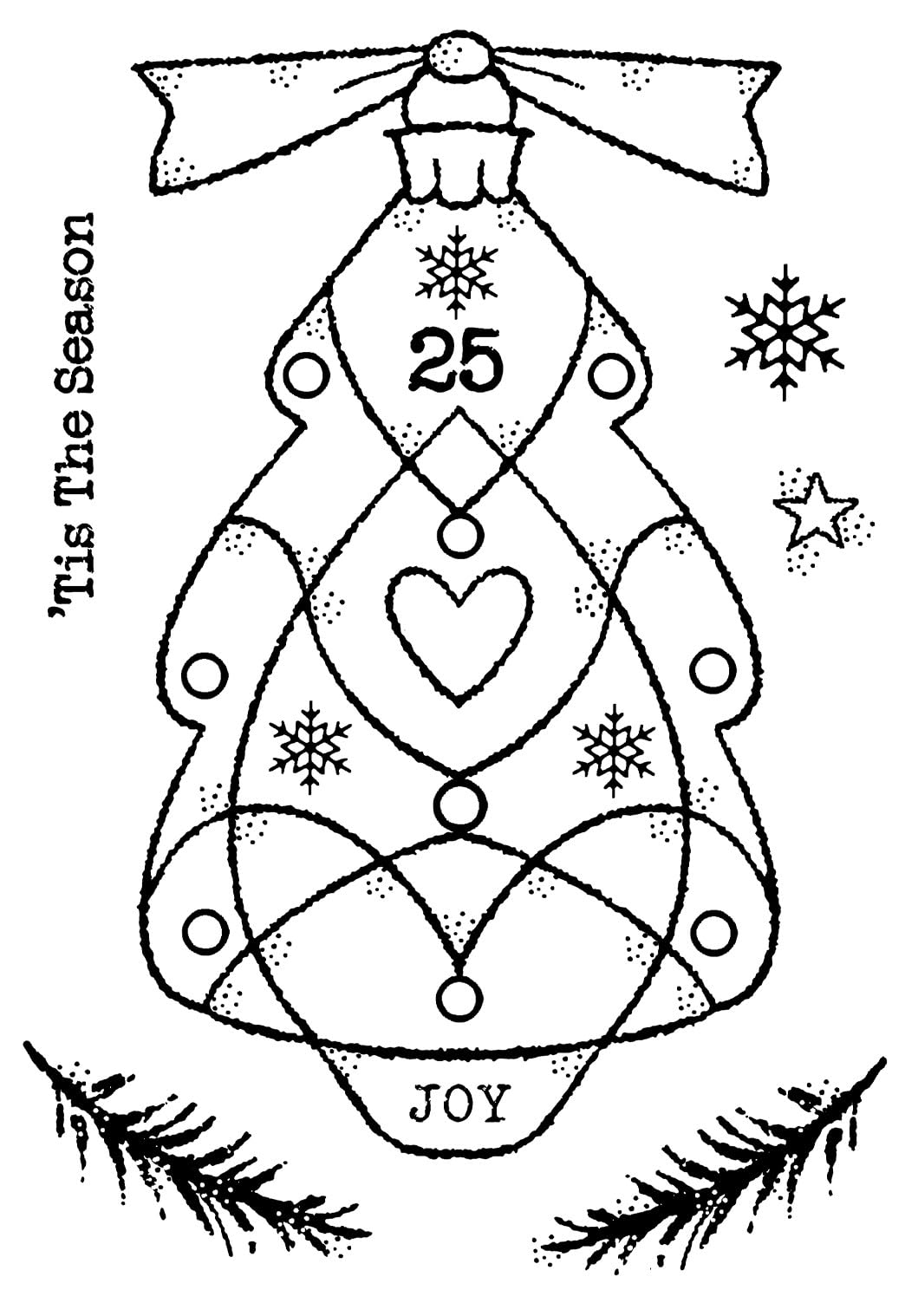 Woodware Clear Singles Glass Tree 4 In X 6 In Stamp Set, Photopolymer, 4 X 6 In