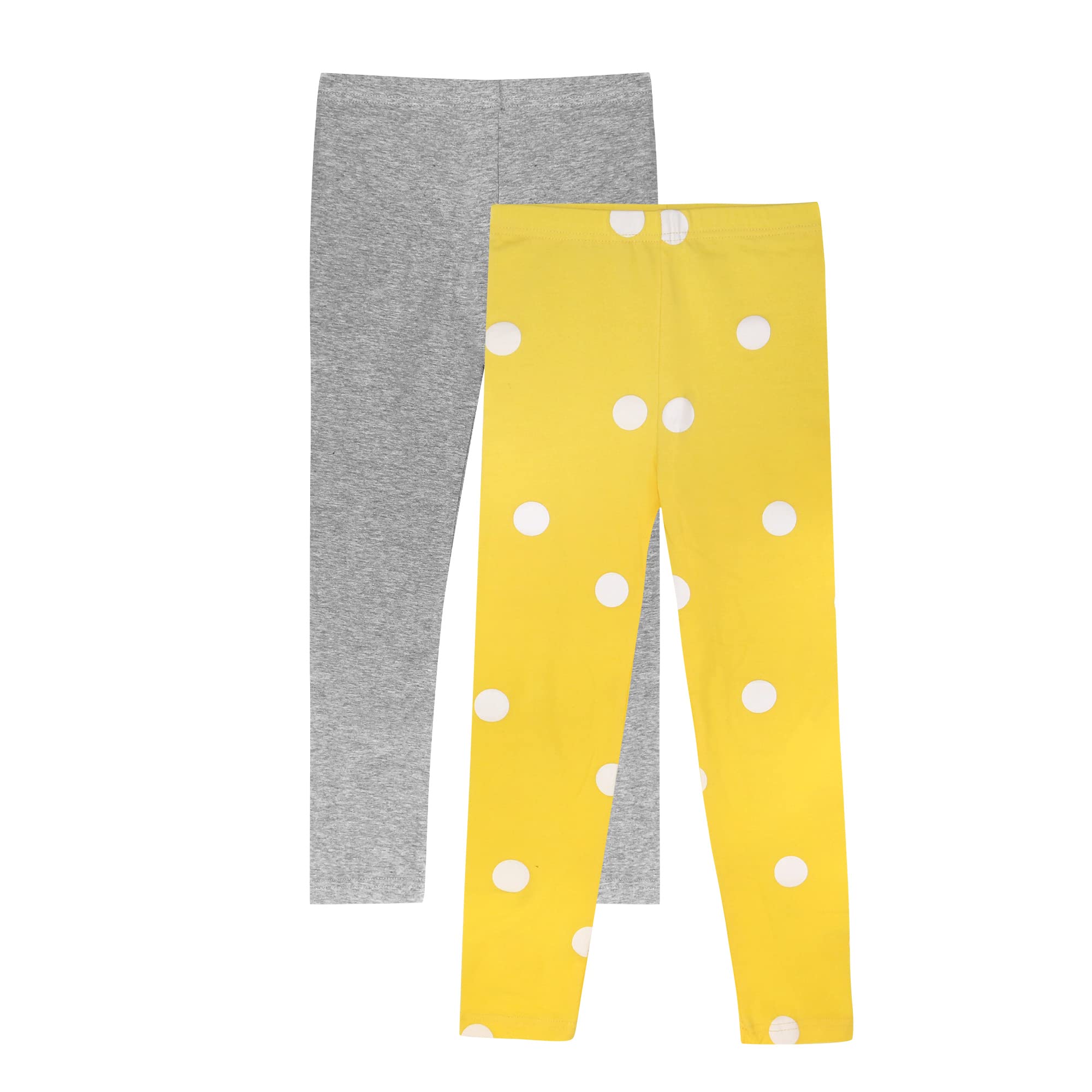 LiKing Kinder Mädchen Leggings Hosen Blumenmuster Stretch aus Baumwolle 2/3er Pack 4539