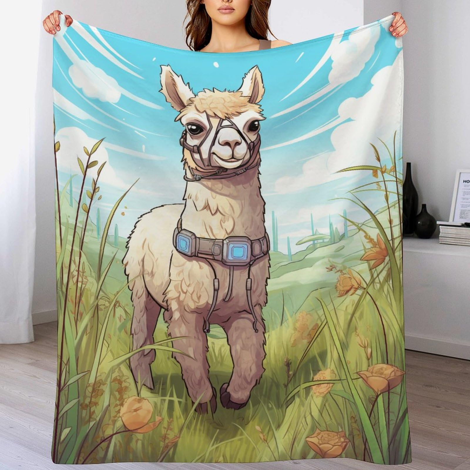 Couverture en Flannel alpaga pour vos soirées cocooning au salon