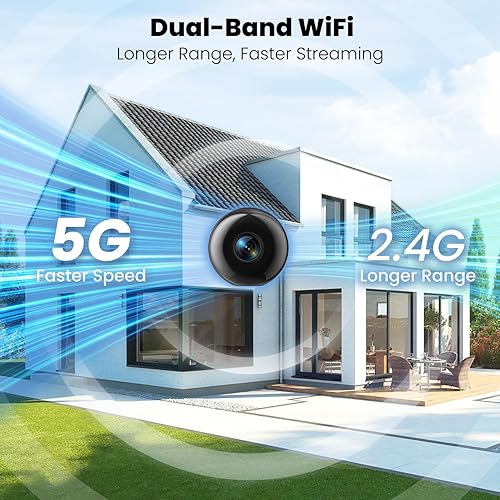 Miniatura 3 de Cámara oculta, mini cámara de niñera 2K con nube libre, compatible con WiFi de 2.4G5G y sin necesidad de WiFi cámara inalámbrica con detección de