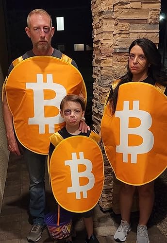 Miniatura 6 de TOY Life Funny Halloween Costumes Men Teen Boys Bitcoin Cosplay Outfits for Kids Adults Halloween Party Dress Up
