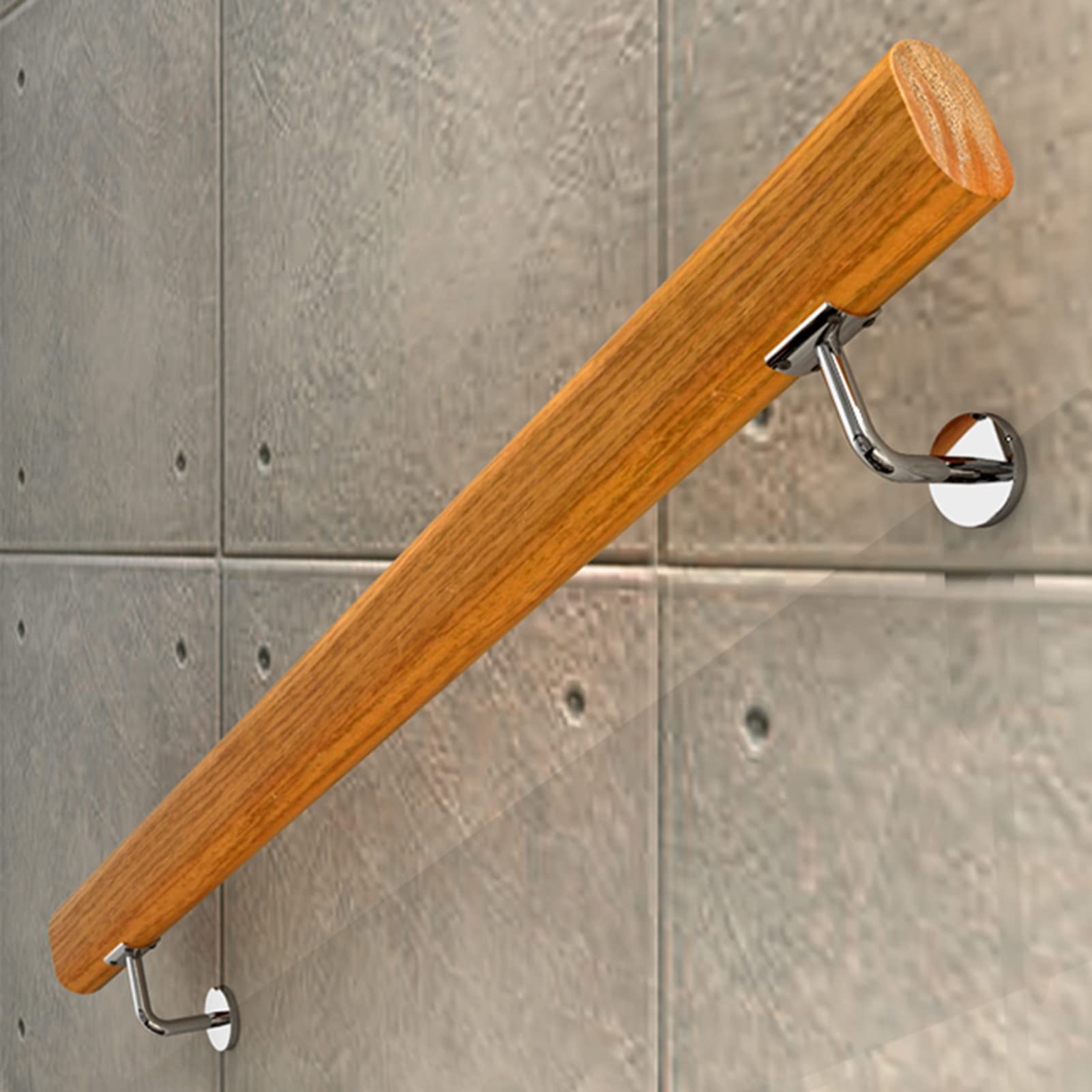 Main courante d'escalier en acier inoxydable design épuré pour loft
