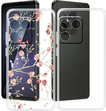 for Sony Xperia 1 VIII Case 6.50", 2 Pcs Ultra-Thin Anti-Scratch Back Cover, Clear Silicone Shockproof Shell, Soft TPU Bumper Cover for Sony Xperia 1 VIII - Clear + WM84