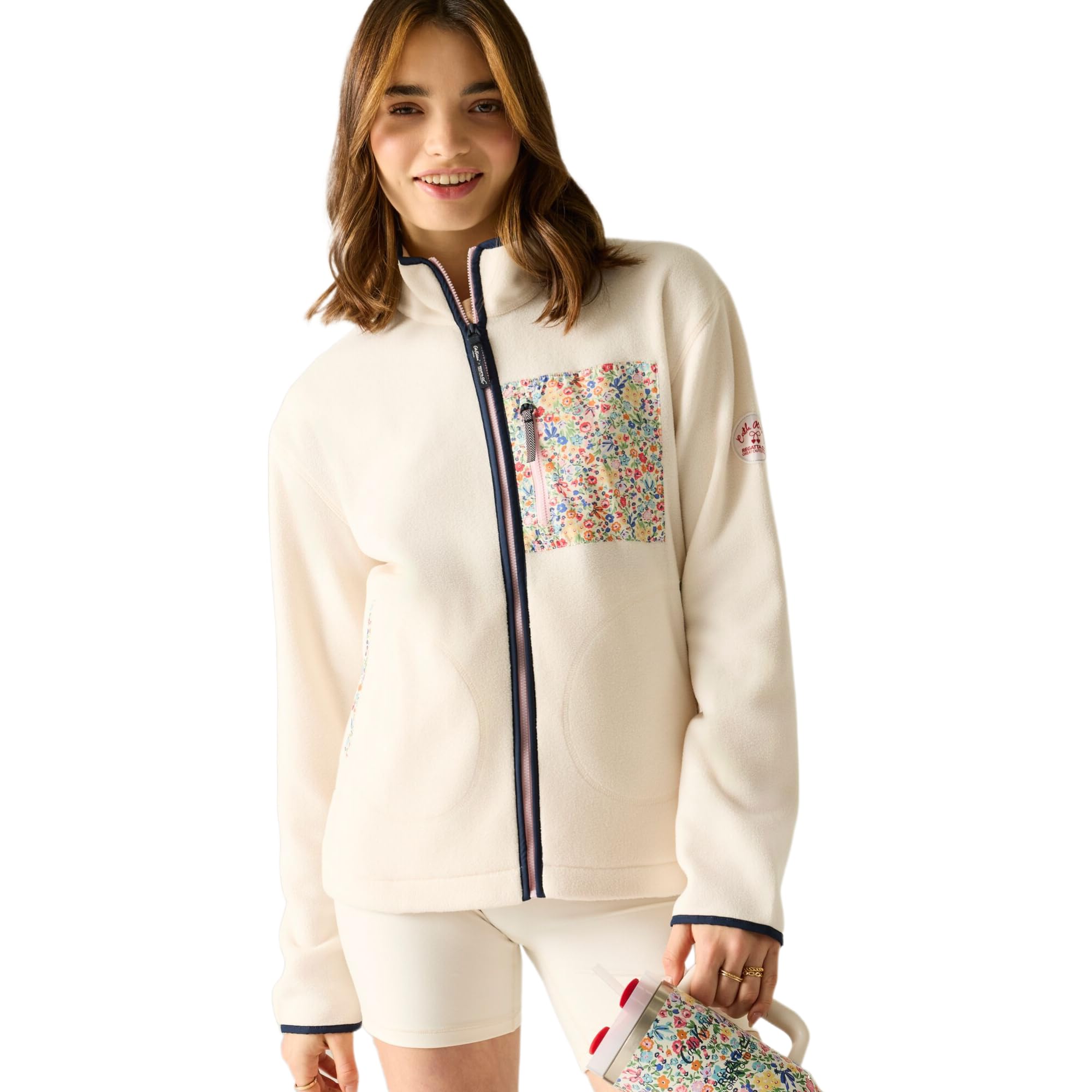 Regatta Women's Cream Cath Kidston Full Zip Fleece in Size 10, Sports Direct