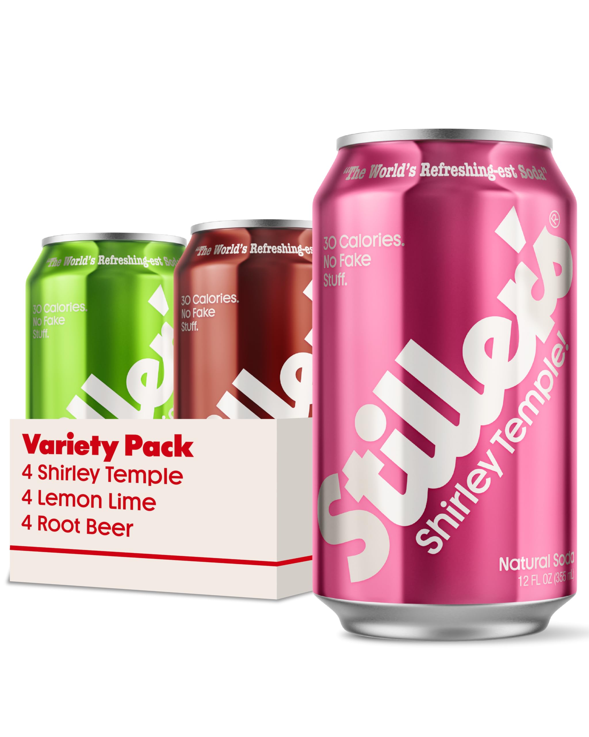 Amazon.com : STILLER's Natural Soda (Variety Pack, 12 Cans) Lemon
