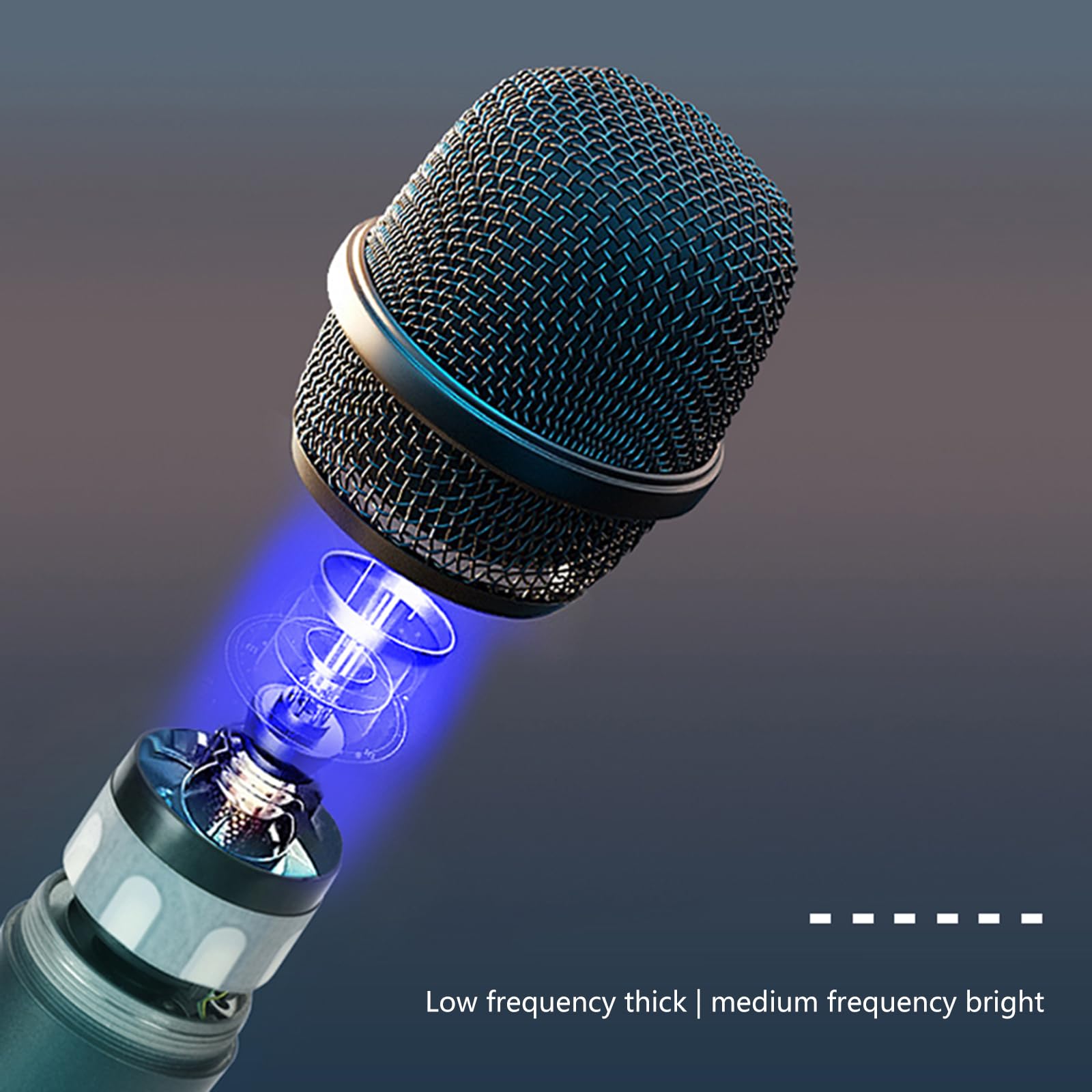 LUOFENG Capsule per microfono dinamico di ricambio per microfono wireless per voce e strumenti Claritys in Studio Live Setting