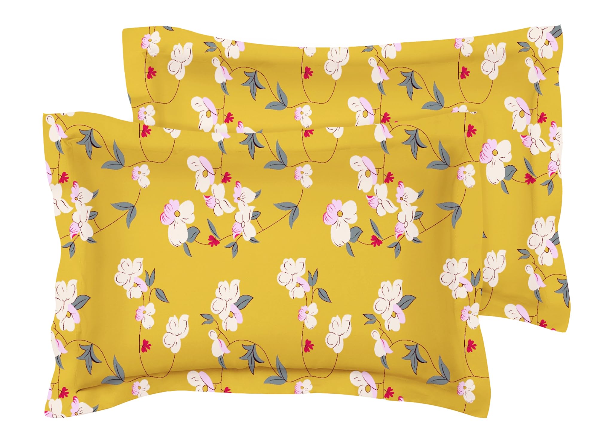 Premium Cotton Pillow Covers - King Size Almond -16