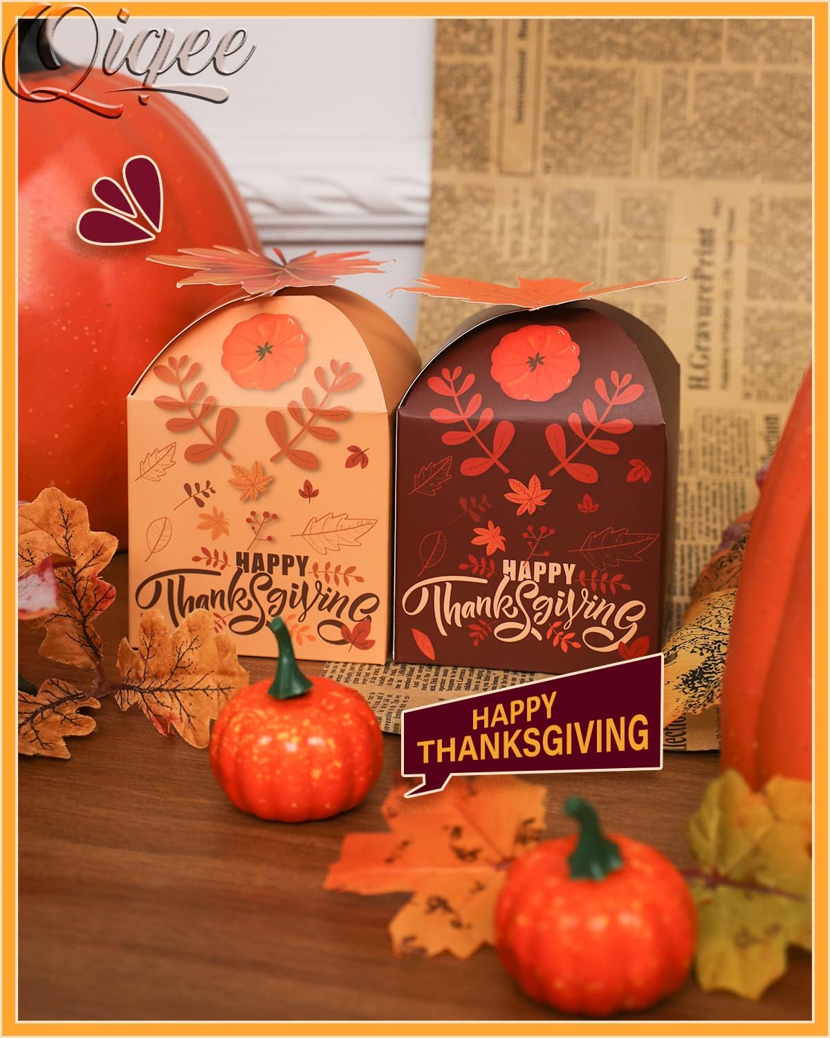 qiqee Thanksgiving Cross Gift Boxes 28pcs 3.3x3.3x3.3 Inches Cookie Boxes for Festival Party,3D Square Gift Box for Gifts,Small Cardboard Box for cookie,chocolate,pudding, Widely Used in Various - Image 7
