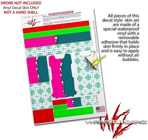 Miniatura 4 de Pegatina de piel para DJI Ryze Tello Drone Ripped Colores, color rosa cálido, marisco, verde dron, no incluida.