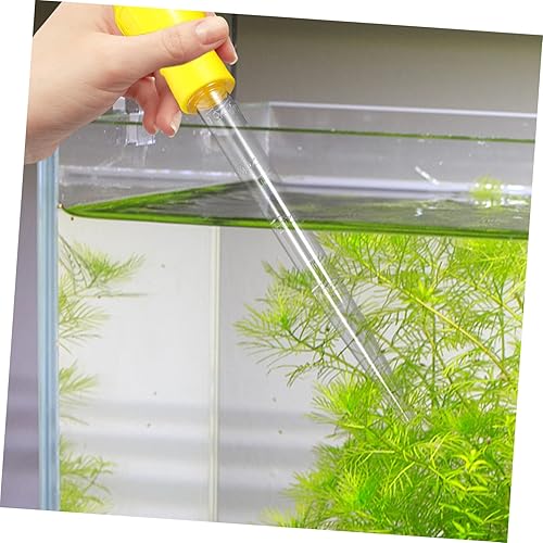 Miniatura 8 de Mobestech 2 piezas de succión para pecera de pared para orinario de mano, limpiador de tanque de peces, bomba de sifón, cambiador de agua, bomba de