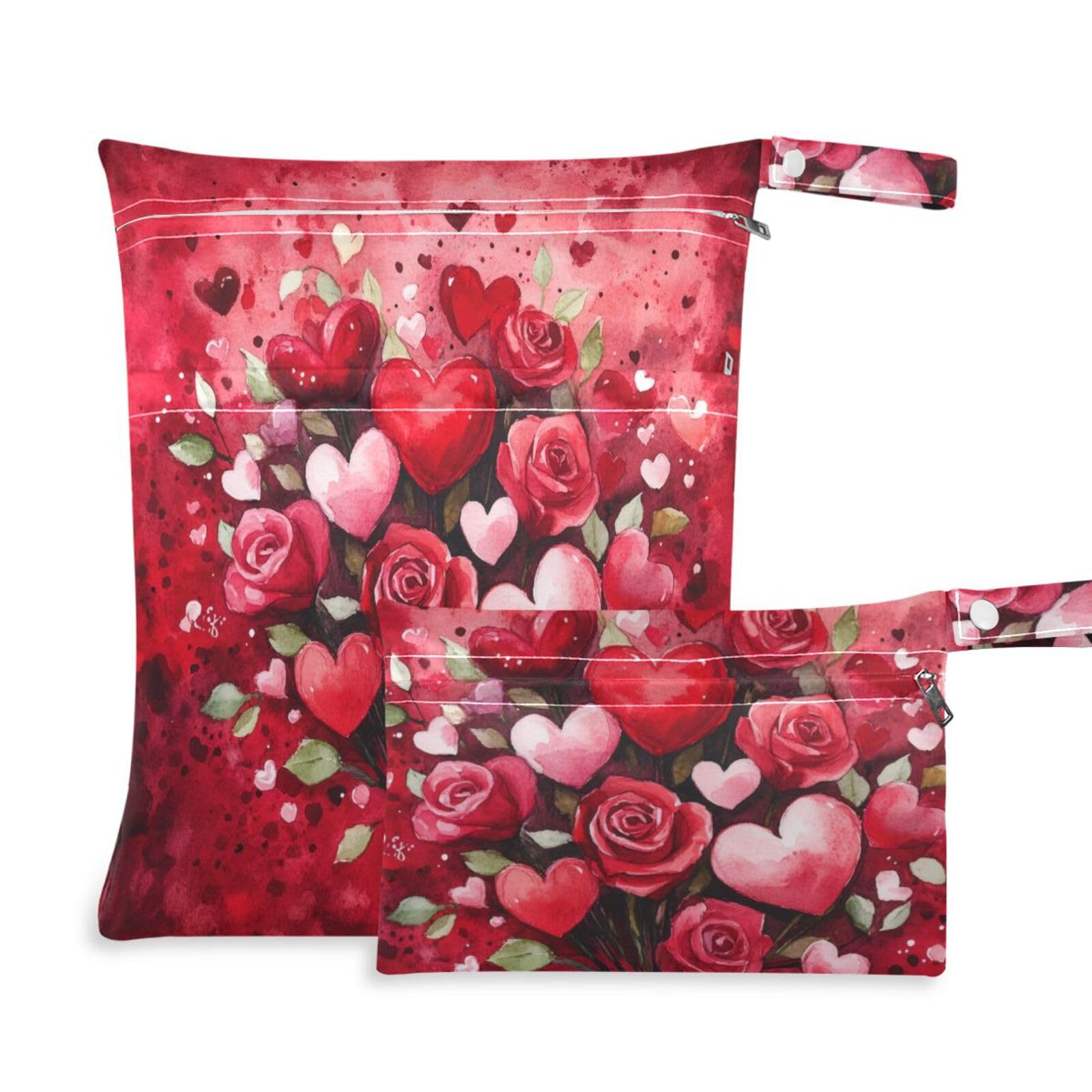 Msyxl 2pcs Wet Dry Bag for Baby Cloth Diapers, Waterproof Reusable Mjayodi3mdmwawvhc21zmgvvsm1y Wet Bag with Two Zippered Pockets Washable Pool Gym Travel Bag for Clothes