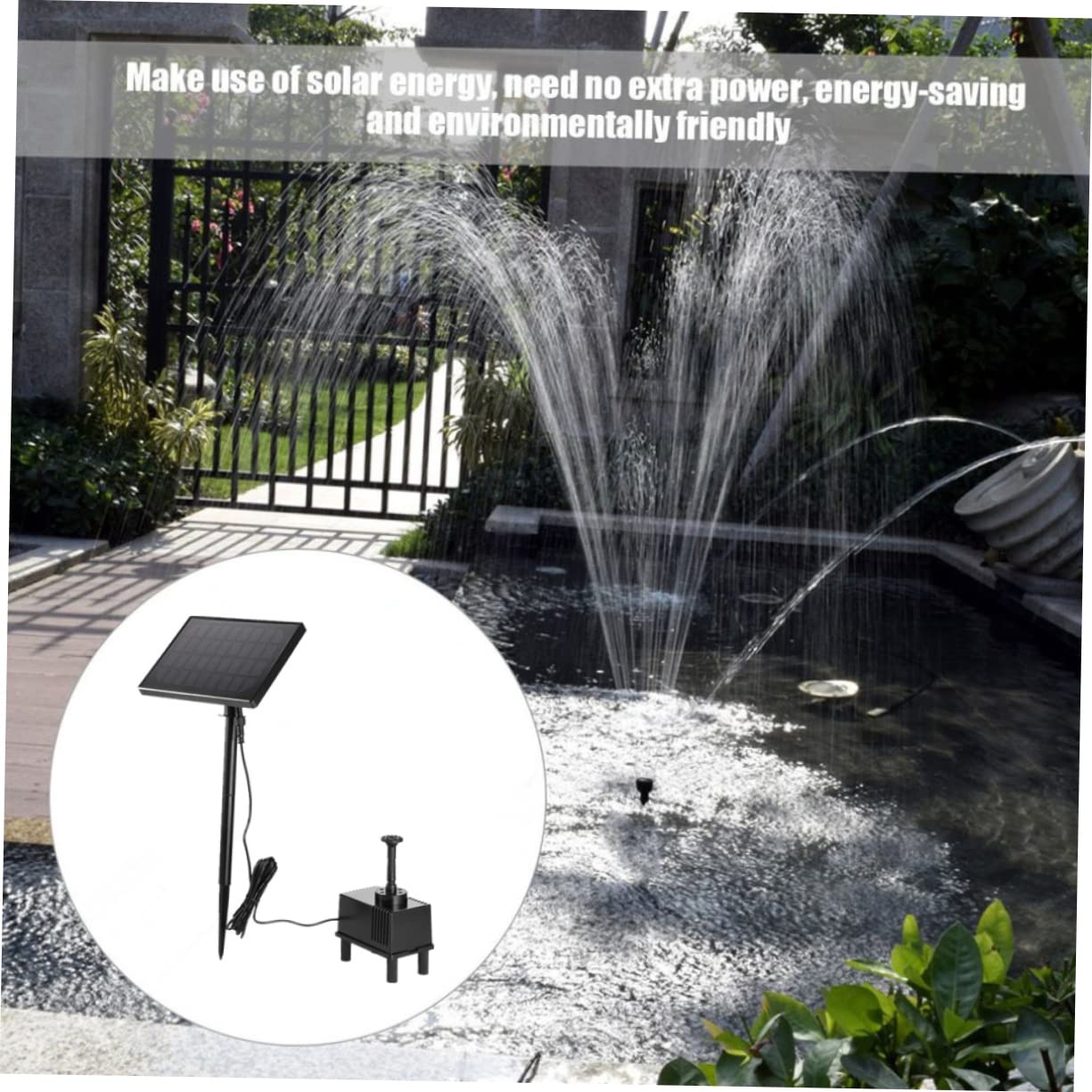 Pompa Solare Brushless 220L/H AS180-0920C per Acquario e Laghetto