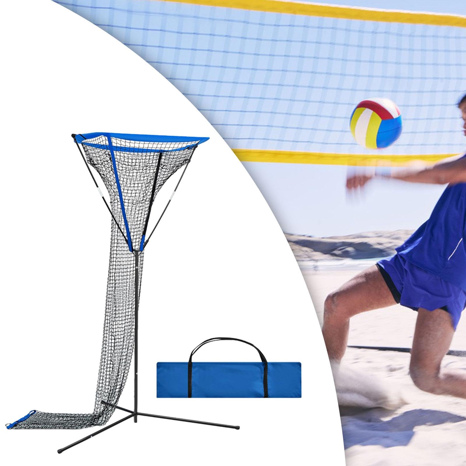 YIJU Volleyball Setter Trainer Net Adjustable Height Spiking Practice Volleyball Training Equipment for Driving Range Backyard