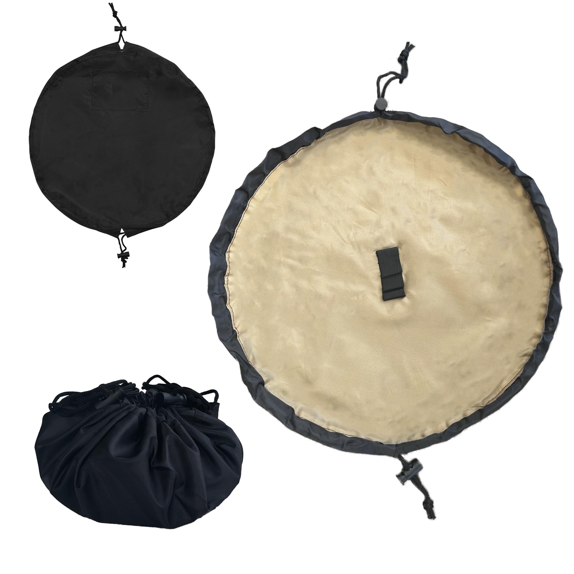 RAVEZON Neceser Maquillaje Organizador - Estuche Maquillaje Mujer para Brochas y Cosméticos - Neceser Viaje Mujer y Hombre - Bolsa Maquillaje con Cordón para Cremas