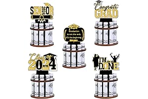 Commemorative Graduation Keepsake: 5-Piece Wooden Graduation Money Holder 2024