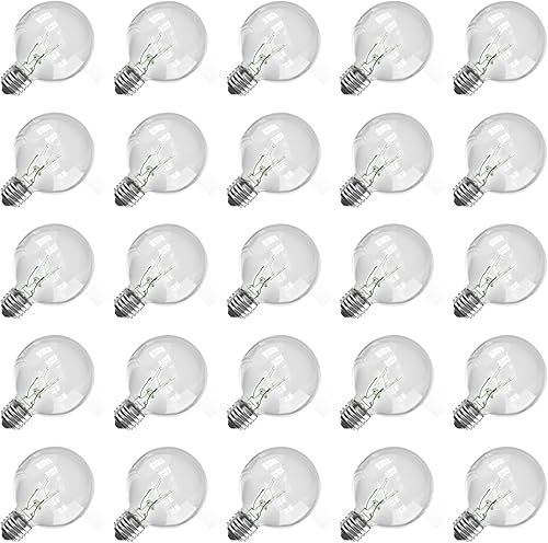 Abeja Bombillas LED G40 esmeriladas, bombillas LED de plástico inastillables de 0.6 W, bombillas de globo esmerilado para base de candelabro C7E12,