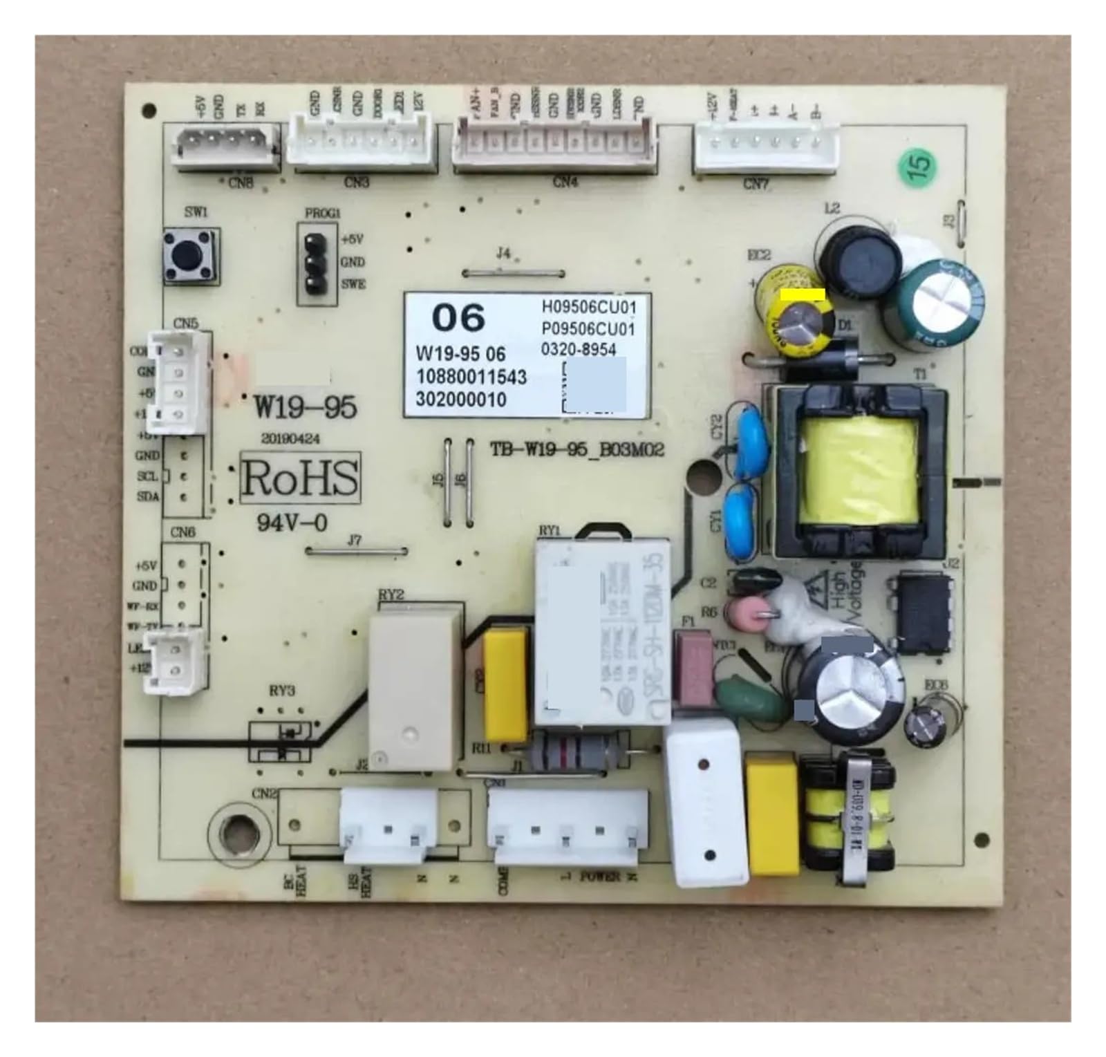 Motherboard, Kompatibel for Homa, Kühlschranksteuerungs-Motherboard-Leiterplatte W19-95 01 W19-95 03-04-06-07-TB-05(W19-95 01)