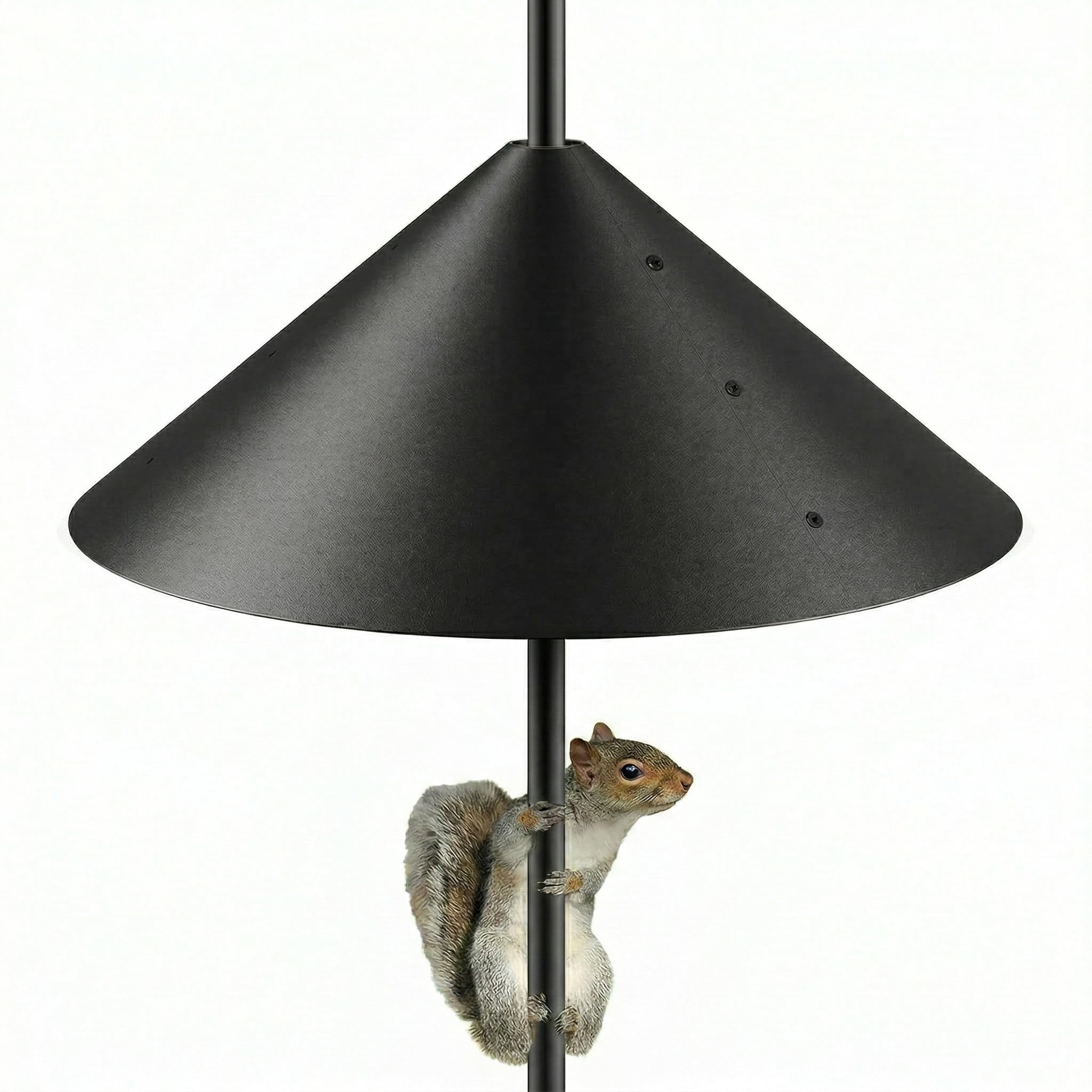 Photo 1 of 19-Inch Squirrel Baffle for Bird Feeder Pole, Outdoor Squirrel Proof Bird Feeder Guard, Rust-Free, Weather Resistant, Easy Install for Shepherd’s Hook, Bird House & Pole Mount
