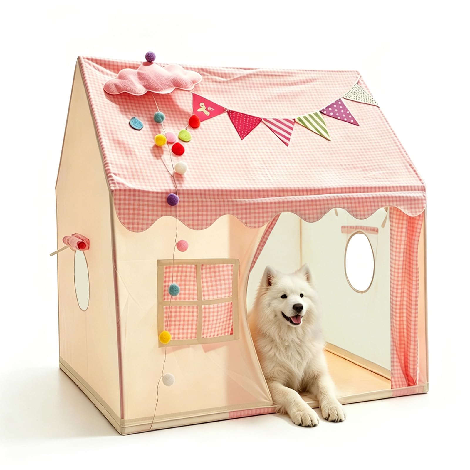 SDLDEER Open Design Pet Tent Foldable Pet Tent Cute Tent Indoor Outdoor for Cats/Puppies