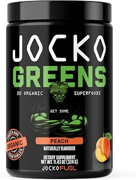 Jocko Fuel Daily Greens Powder - Premium Organic Greens Superfood Powder for Gut Health, Digestion, Bloating, Immune Support with Spirulina, Chlorella, Digestive Enzymes, Probiotics - 30 Servings